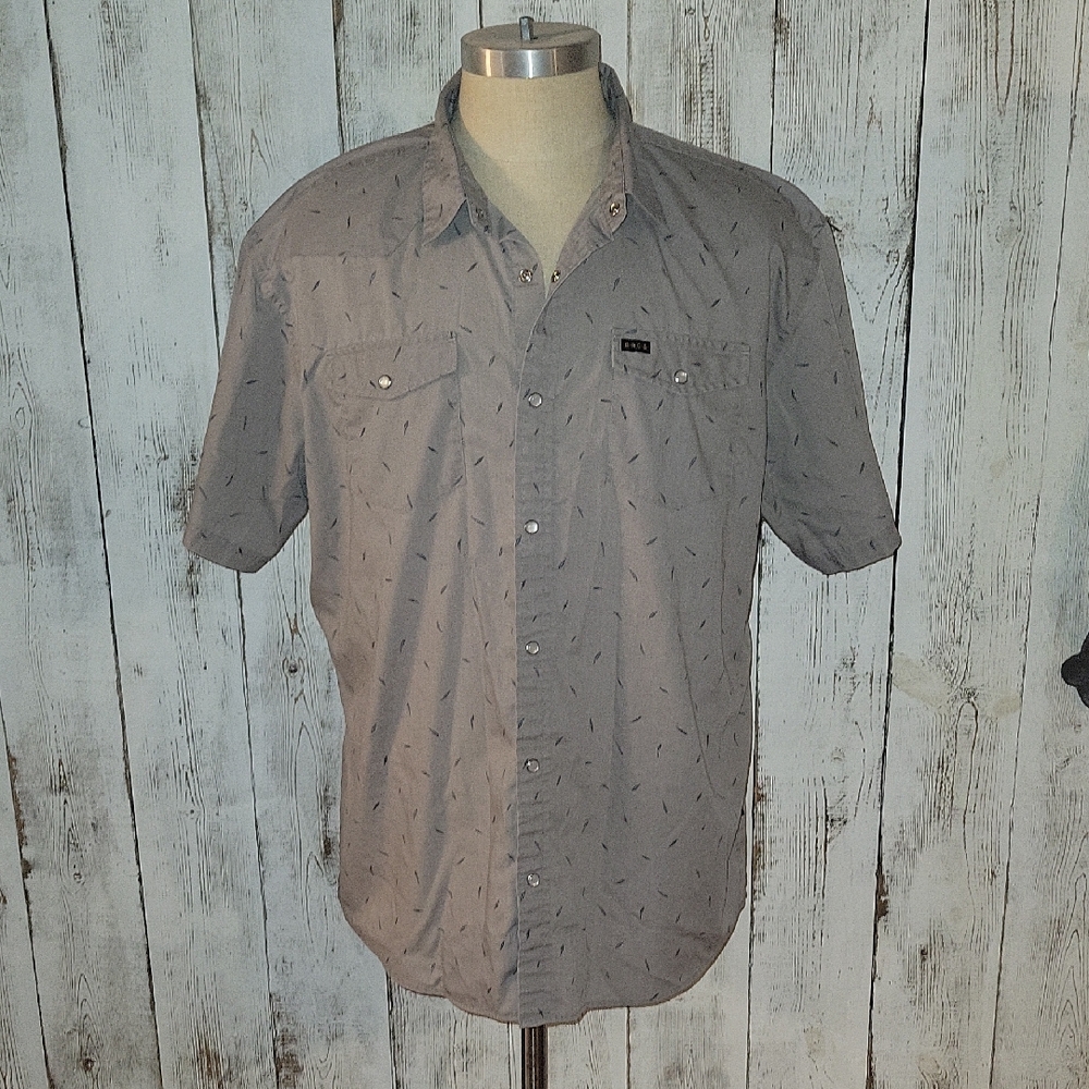 Howler Brothers Gray Pearl Snap Shirt